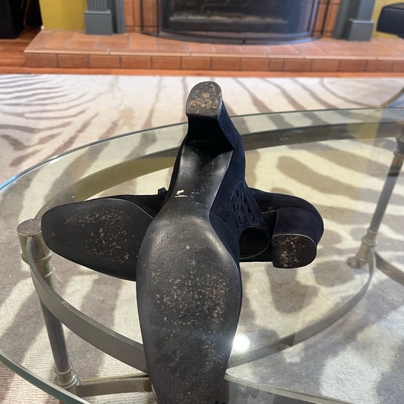 Vintage black suede 30s-60s size 8 - Picture 9 of 10